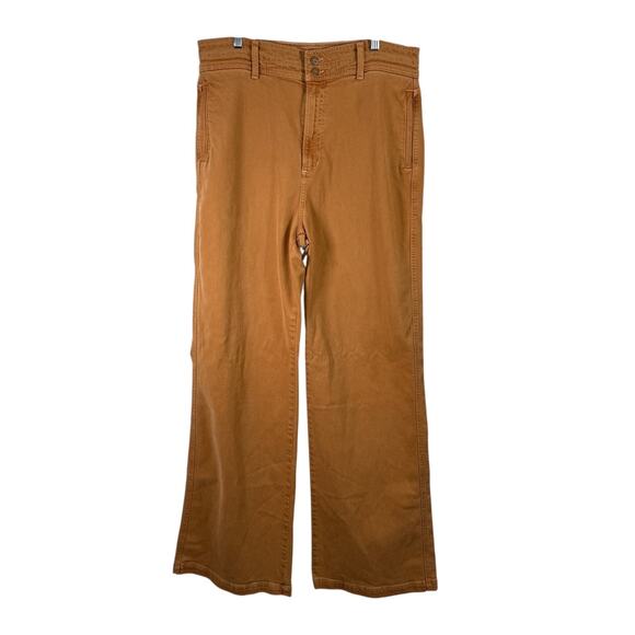 Joes Jeans Allana Wide Ankle Leg Pants Almond Brown High Rise NEW Womens Size 33 - Picture 2 of 8